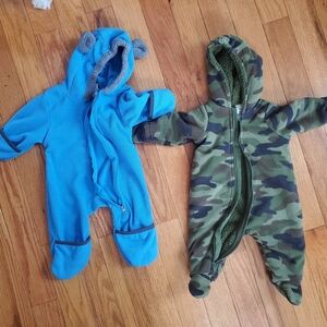 Fleece Baby Buntings- 0-3 Month